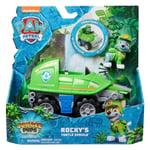 PAW Patrol - Pat Patrouille - Véhicule + Figurine Rocky Jungle Pups - Voiture Fi