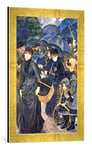 Kunst für Alle 'Image encadrée de Pierre Auguste Renoir The parapluies, c.1881–6, d'art dans Le Cadre de Haute qualité Photos Fait Main, 40 x 60 cm, Doré Raya