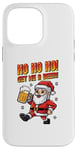 iPhone 14 Pro Max Ho Ho Ho! Get Me A Beer! 8-bit Santa Christmas Festive Beer Case