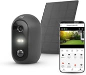 Smart-Cam?ra de Surveillance Solaire sans Fil et Intelligente 1080p (HD) avec D?tection de Mouvement,Vision Nocturne en Couleur,IP WiFi (2.4 GHz),Contr?le ? Distance Via Application