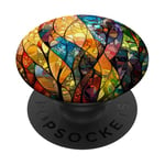 Colorful Abstract Easter Egg Pattern with Intricate Details PopSockets Adhesive PopGrip