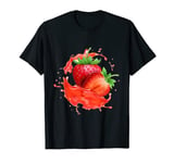 Delicious Juicy Strawberries. Fruit. Funny, T-Shirt