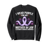 I Wear Purple For My Mother-In-Law Alzheimer's Awareness Sweatshirt