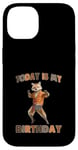 Coque pour iPhone 14 Chemise « Today Is My Birthday Fox »