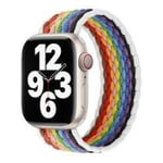 Apple Watch kompatibelt ARMBAND Elastiskt WHITE PRIDE 42/44/45mm MultiColor L