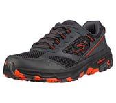 Skechers Men's GOrun Altitude-Trail Running Walking Hiking Shoe with Air Cooled Foam Sneaker, Grey/Orange, 7.5 UK