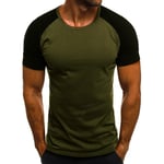 Men Summer Tight Fit Muscle Short Sleeve T-Shirt Gym Sport Tee Shirts Casual Top