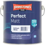 Johnstone Trade Perfect Matt in Brilliant White 2.5L - Interior Premium Emulsion