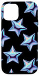 iPhone 14 Pro Cute Blue Star Trendy Y2K Stars Graphic Case