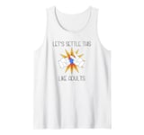 Funny Rock Paper Scissors Cute Old-School Decision Games Tank Top