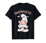 Cow Yoga Shirt Funny Cow Lovers Farm Gift Namaste Hatha Yoga T-Shirt