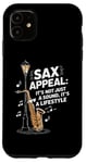 Coque pour iPhone 11 Appel de saxophone amusant