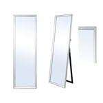 Romimex Miroir sur Pied argenté 50 x 160 x 3 cm