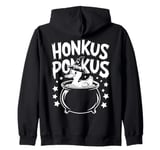 Honkus Ponkus Funny Duck Witch Halloween Magic Zip Hoodie