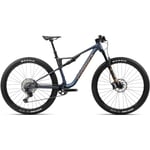 Täysjousitettu Maastopyörä Orbea Oiz H10 Moondust Blue-Leo Oranssi