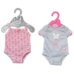 BABY Born Baby Sparkdräkt 2-Pack Rosa/Grå