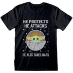 T-shirt Star Wars: The Mandalorian  Protects And Attacks