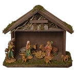 Alfred Kolbe Krippen 1202 Crèche de Noël en Bois pour Figurines de 8-10 cm Dimensions 25 x 18 x 20 cm