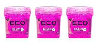 Eco Styler Styling Gel For Curl & Wavy Hair Pink 473ml x 3