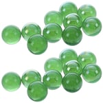 20Pcs Bille Perle Ronde Verre Marbre Jeux Jouet Enfant Vase Aquarium Poisson Decoration Vert