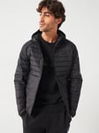 BOSS J Thor 2 Regular Fit Hooded Quilted Jacket - Black, Black, Size S, Men