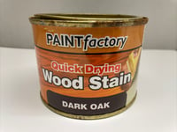 12 x Paint Factory Dark Oak Wood Stain Interior and Exterior Satin Finish 170ml