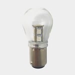 1852-Marine 1852 LED-lanternlampa BAY15D Ø25x48mm 10-36Vdc röd, 2 st