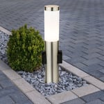 Außenstehlampe Lampadaire Jardin Inox Colonne LED Borne Lumineuse Prises