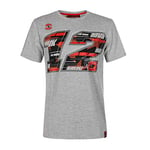 Vr46 Maverick Vinales, Tee shirt Homme, Gris, XLL