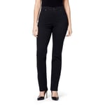 Gloria Vanderbilt Women's Petite Amanda Classic Tapered Jean, Black, 10 Long