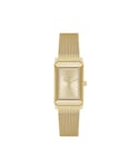 Lacoste Two Hand Quartz Movement Watch for Women Catherine Collection with Gold Colored Stainless Steel Mesh Bracelet - 2001315