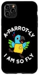 Coque pour iPhone 11 Pro Max Jeu de mots amusant pour perroquet I Am So Fly