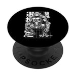 Jeu animé Cyberpunk Gamer Ape Cyber Enhanced Monkey Robot PopSockets PopGrip Adhésif