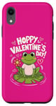 iPhone XR Happy Valentines Day Boy Girl Love Cute Frog Costume Outfit Case