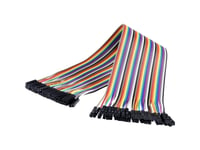 Renkforce Jkff403 Jumper Kabel Arduino, Banana Pi, Raspberry Pi [40X Wire Bridge Socket - 40X Wire Bridge Socket] 30.00 Cm Multicolor