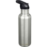 Klean Kanteen Classic Flip Seal Sport vattenflaska 800 ml, borstat stål