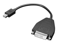 Lenovo - Displayport-Adapter - Enkel Länk - Mini Displayport (Hane) Till Dvi-D (Hona) - 20 Cm - För Thinkcentre M75t Gen 2  Thinkpad P51  Thinkstation P330 Gen 2  P34x  P350  P520  P620