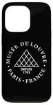 Coque pour iPhone 13 Pro Musée du Louvre Paris France Depuis 1793 Rond