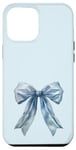 iPhone 13 Pro Max Baby Blue Bow Cute Coquette y2k Clean Girl Aesthetic Women Case