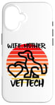 Coque pour iPhone 16 Wife Mother Vet Tch, vétérinaire, famille, chien, chat, animal de compagnie