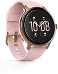 Montre Connectée Femme Fit Watch 4910 (Montre Sport,Etanche Ip68,Ecran Tactile 1,09"",Montre Fitness 15 Sports Fréq. Cardiaque Oxymètre Podomètre Compatible Google Fit Apple Health Strava) Rose