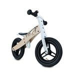 Hauck Draisienne Evolutive Balance N Ride, Velo Bebe en Bois à Partir de 2 Ans (Certifiée FSC®), Selle Réglable, Roues Pneumatiques 12 Pouces, Sonnette, Zèbre