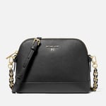 MICHAEL Michael Kors Women's Jet Set Charm Large Dome Cross Body - Black