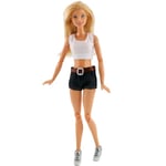 4 st 11 tum sexiga Barbie dockkläder set, jeans, klänning, avslappnade kläder