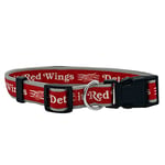 Pets First NHL Detroit Red Wings Collier pour Chiens et Chats, Taille L. - Réglable, Mignon et élégant. Le Collier Ultime pour Fan de Hockey