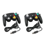 2 x Kabalo Trådbunden Gamepad Joypad Spelkontroll för Nintendo Gamecube / Wii Konsol