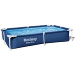 Piscine Démontable Rectangulaire - Bestway Steel Pro 221x150x43 cm Capacité de 1.200 Litres Couleur Bleu