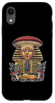 Coque pour iPhone XR Pharaon King Tut Chapeau de champignon égyptien