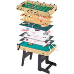 Table multi jeux pliable 16 en 1 pour ado - Baby-foot, ping pong, billard, bowling, palets,...