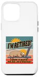 iPhone 12 Pro Max Sloth treadmill relaxed eyes closed humorous retirement lazy Case